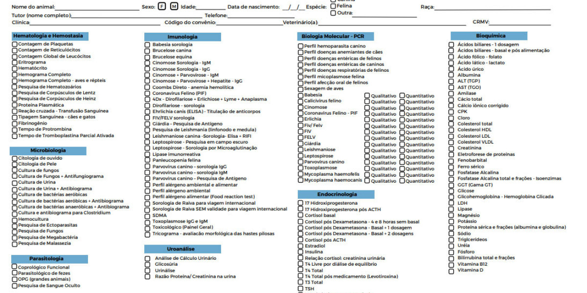 Diagnostic Tests for Dogs and Cats